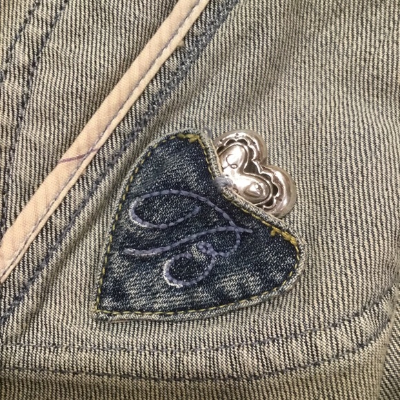 Vintage Brighton Jean Jacket Sm - Picture 8 of 8